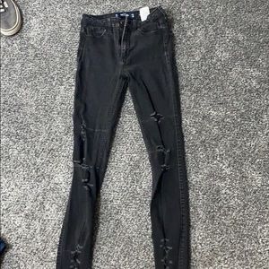 Black Hollister Skinny Jeans